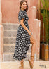Vestido midi de verano de una pieza con estampado floral bohemio Aria